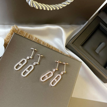 [⭐Mirelle]DORMEUSES MOVE UNO DIAMOND EARRINGS