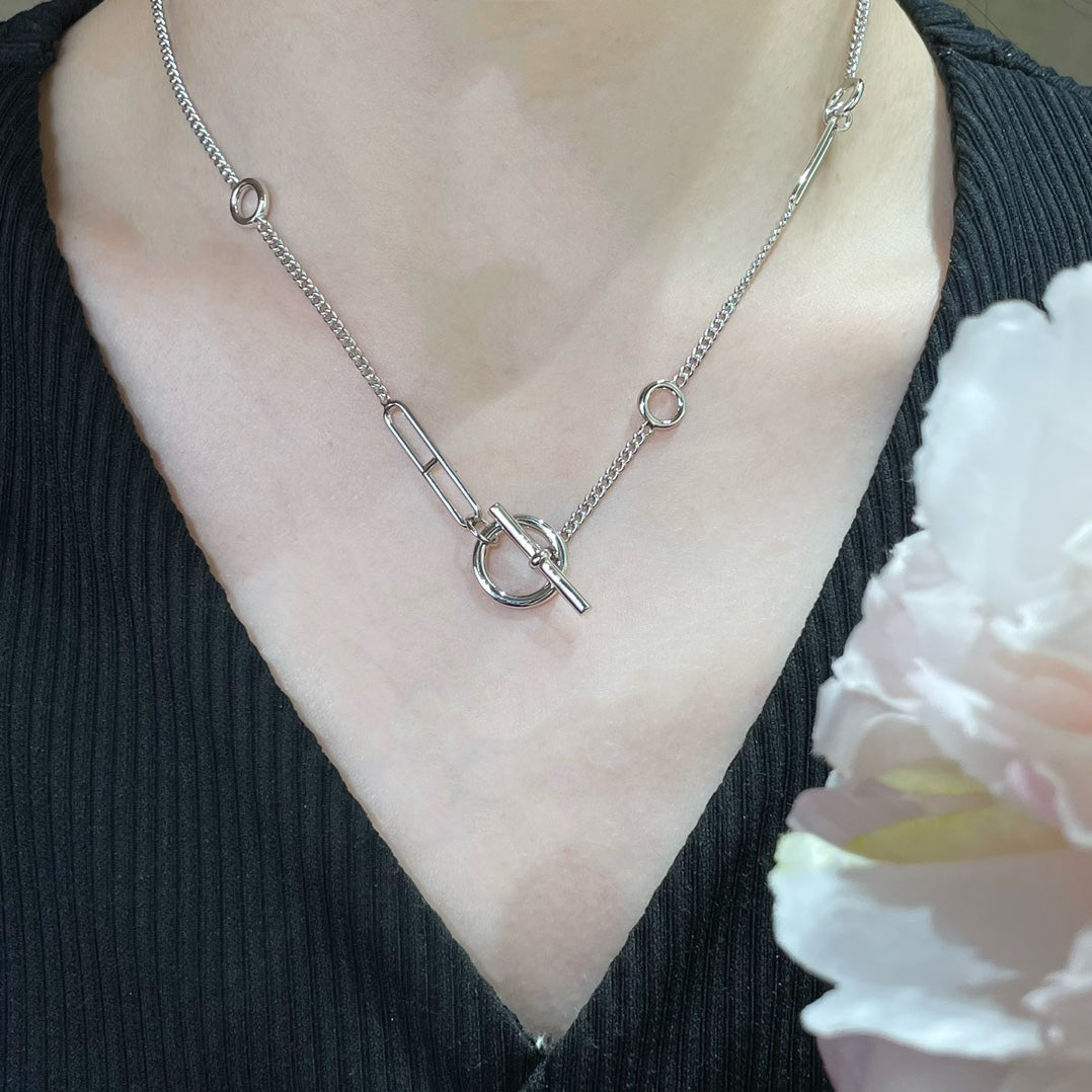 [⭐Mirelle]HM STERLING CHAINE D'ANCRE HEART