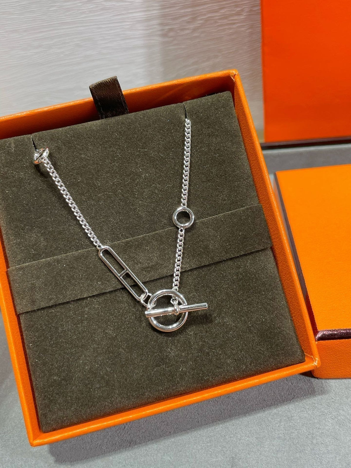 [⭐Mirelle]HM STERLING CHAINE D'ANCRE HEART