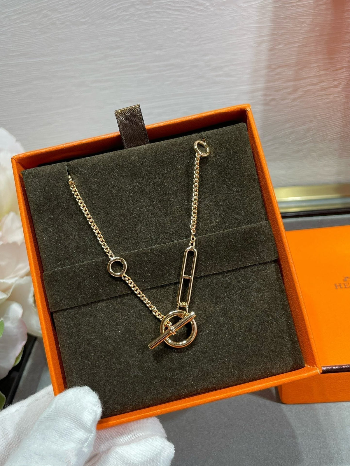[⭐Mirelle]HM STERLING CHAINE D'ANCRE HEART