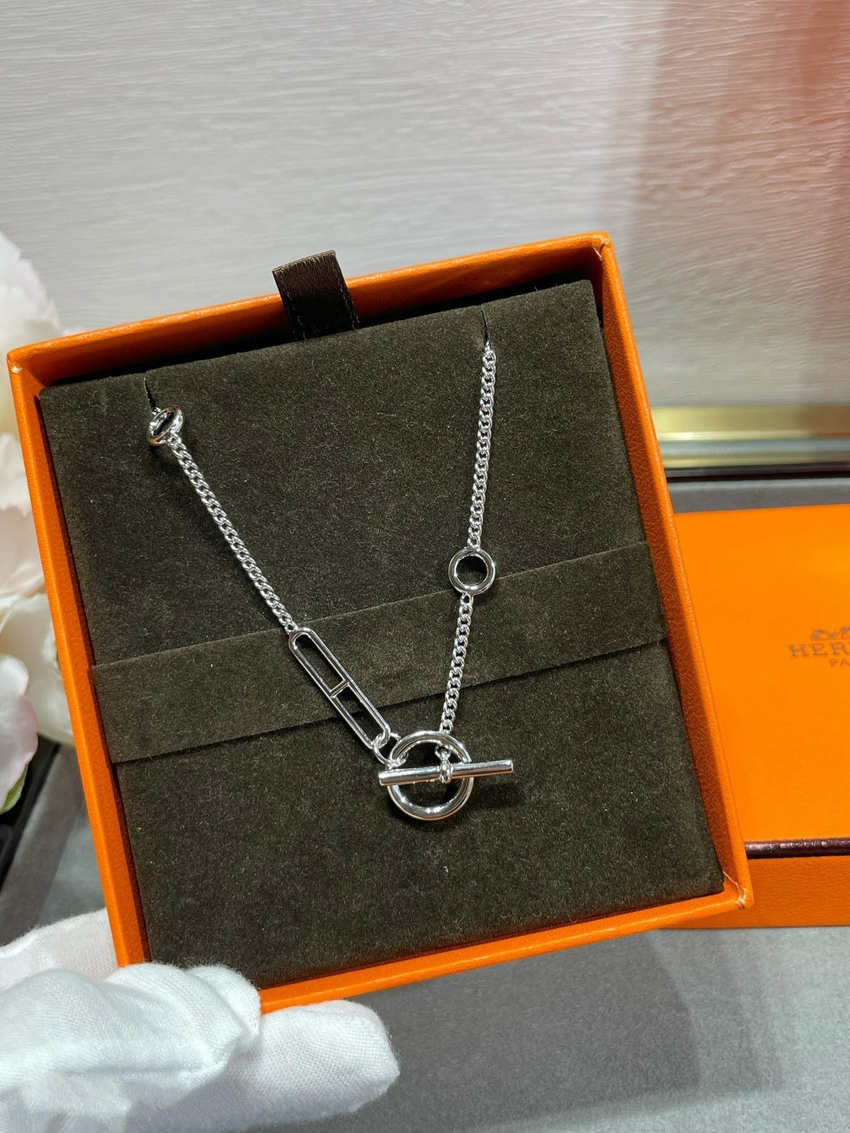 [⭐Mirelle]HM STERLING CHAINE D'ANCRE HEART