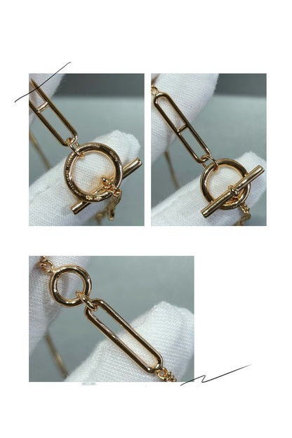 [⭐Mirelle]HM STERLING CHAINE D'ANCRE HEART
