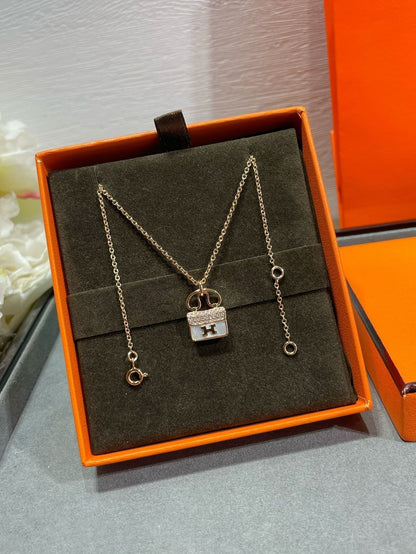 [⭐Mirelle]H CIRCE MOISSANITE PENDANT NECKLACE GOLD
