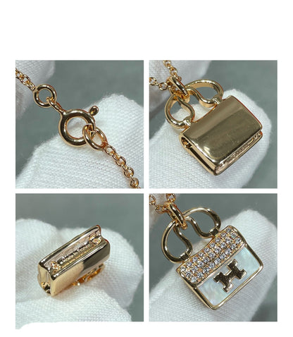 [⭐Mirelle]H CIRCE MOISSANITE PENDANT NECKLACE GOLD