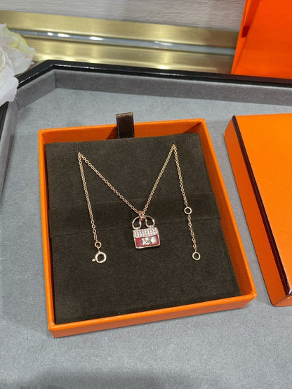 [⭐Mirelle]H CIRCE MOISSANITE PENDANT NECKLACE GOLD