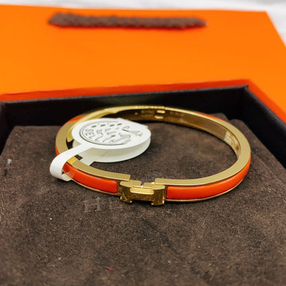 [⭐Mirelle]CLASSIC HM CLIC RED 8MM ENAMEL BRACELET