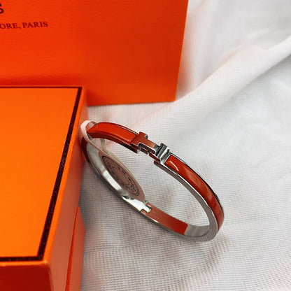 [⭐Mirelle]CLASSIC HM CLIC RED 8MM ENAMEL BRACELET