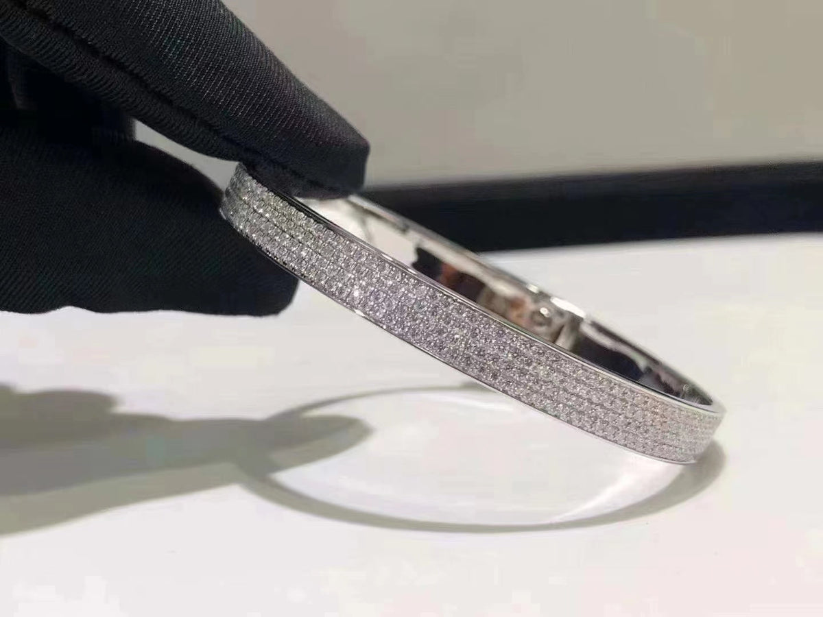 [⭐Mirelle]HM KELLY BRACELET IN SILVER AND FULL PAVE DIAMOND