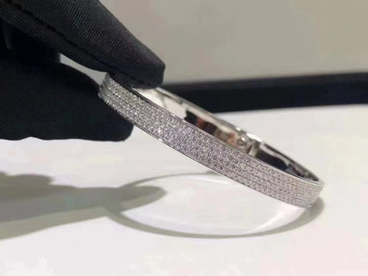 [⭐Mirelle]HM KELLY BRACELET IN SILVER AND FULL PAVE DIAMOND