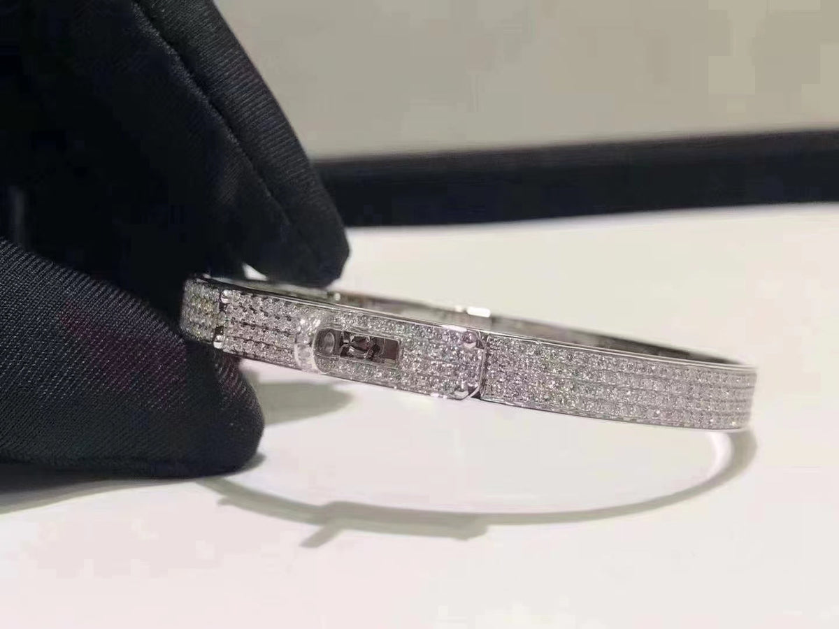 [⭐Mirelle]HM KELLY BRACELET IN SILVER AND FULL PAVE DIAMOND