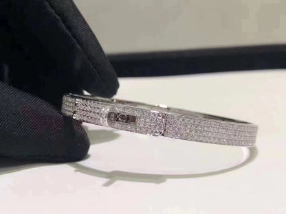 [⭐Mirelle]HM KELLY BRACELET IN SILVER AND FULL PAVE DIAMOND