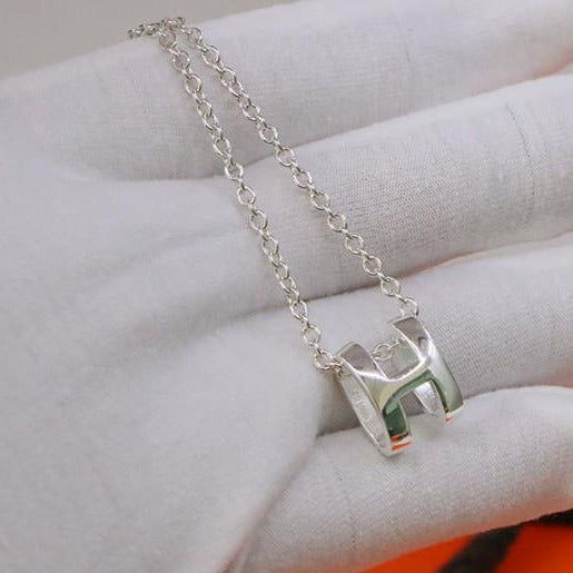 [⭐Mirelle]HM NECKLACE H LETTER OVAL SERIES
