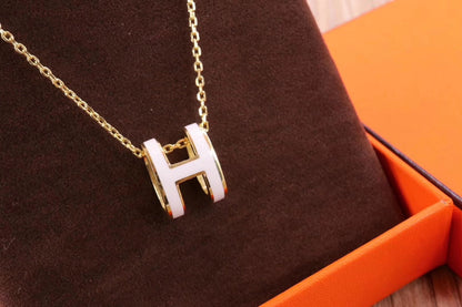 [⭐Mirelle]HM CLIC YELLOW ENAMEL GOLD NECKLACE