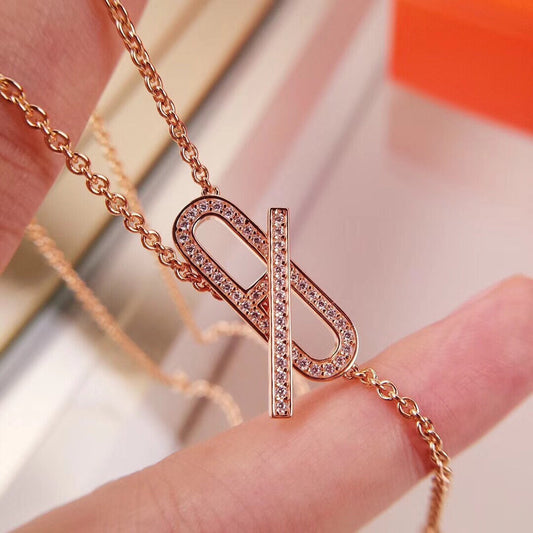 [⭐Mirelle]HM FIRE PIG NOSE NECKLACE TRENDY STREET