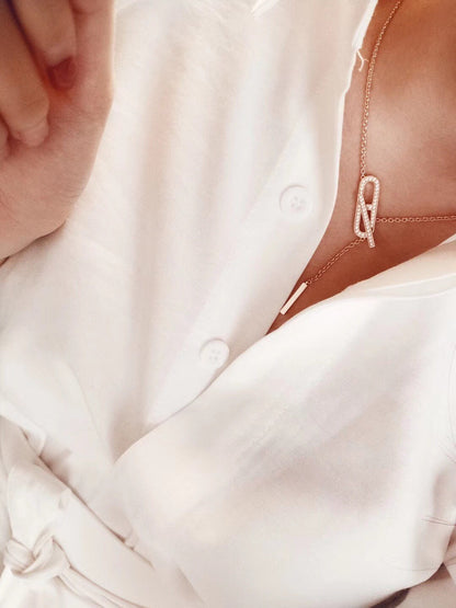 [⭐Mirelle]HM FIRE PIG NOSE NECKLACE TRENDY STREET