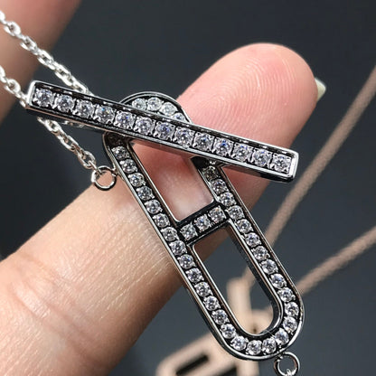 [⭐Mirelle]HM NECKLACE PLATINUM ROSE GOLD DIAMOND