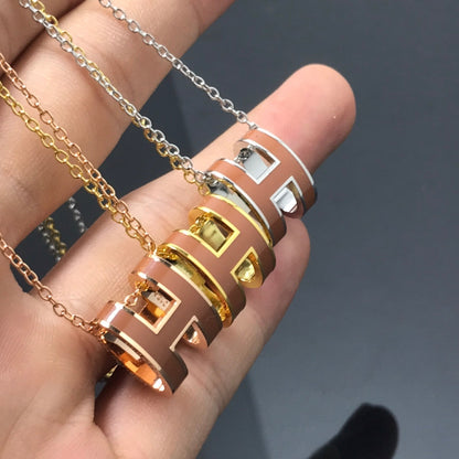 [⭐Mirelle]H NECKLACE BROWN
