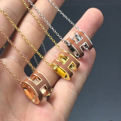 [⭐Mirelle]H NECKLACE BROWN