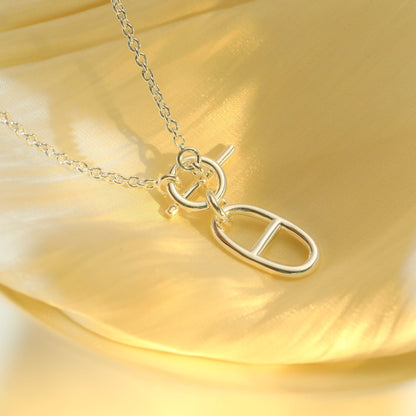 [⭐Mirelle]HM CHAINE D'ANCRE PENDANT NECKLACE STERLING SILVER