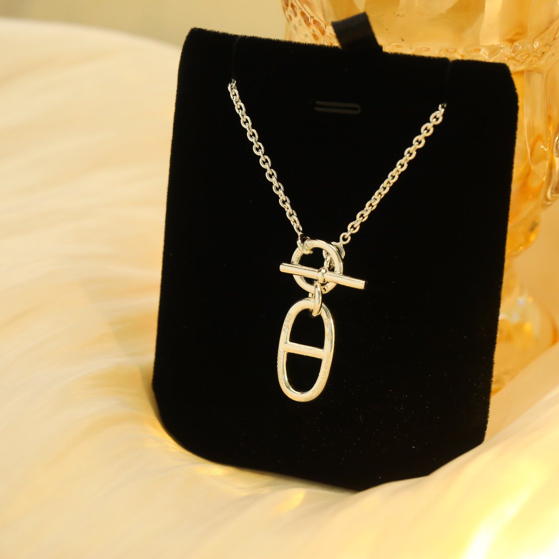 [⭐Mirelle]HM CHAINE D'ANCRE PENDANT NECKLACE STERLING SILVER