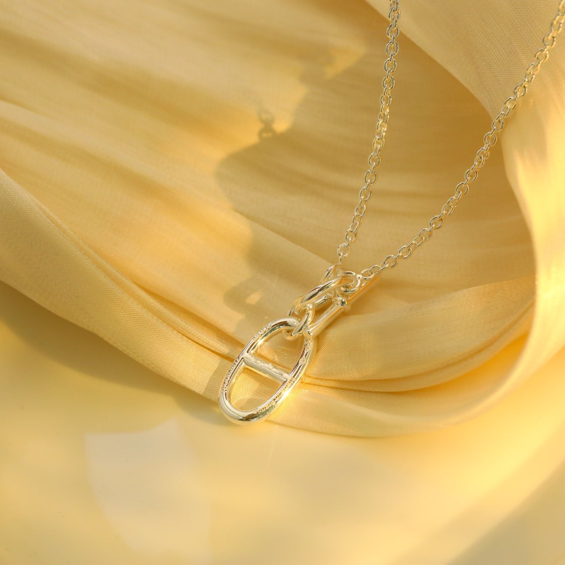 [⭐Mirelle]HM CHAINE D'ANCRE PENDANT NECKLACE STERLING SILVER