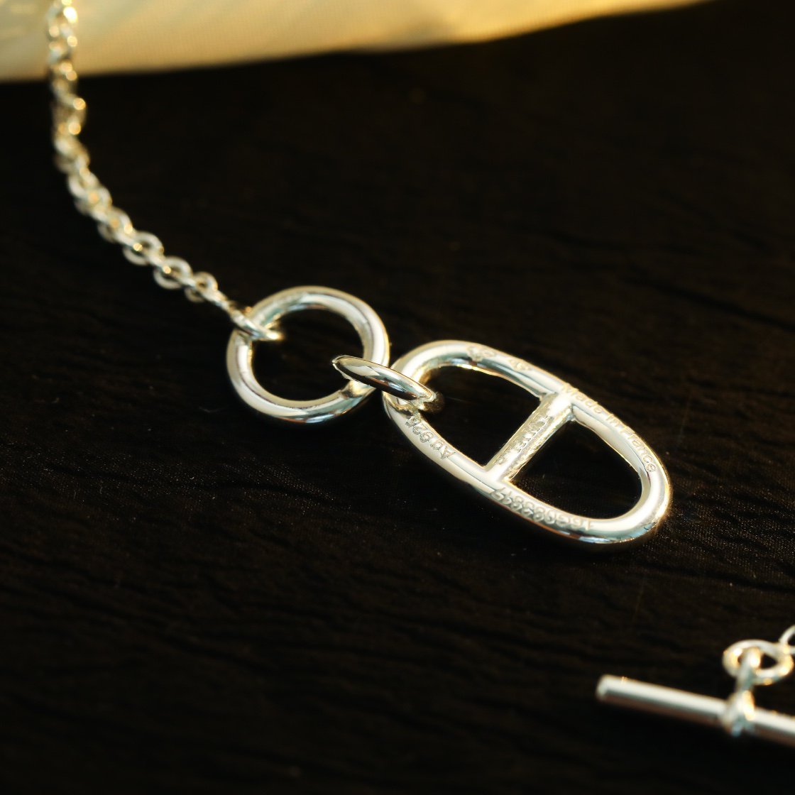 [⭐Mirelle]HM CHAINE D'ANCRE PENDANT NECKLACE STERLING SILVER