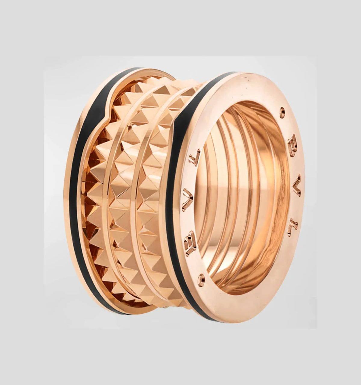 [⭐Mirelle]ZERO 1 ROCK BLACK CERAMIC PINK GOLD LARGE MODEL