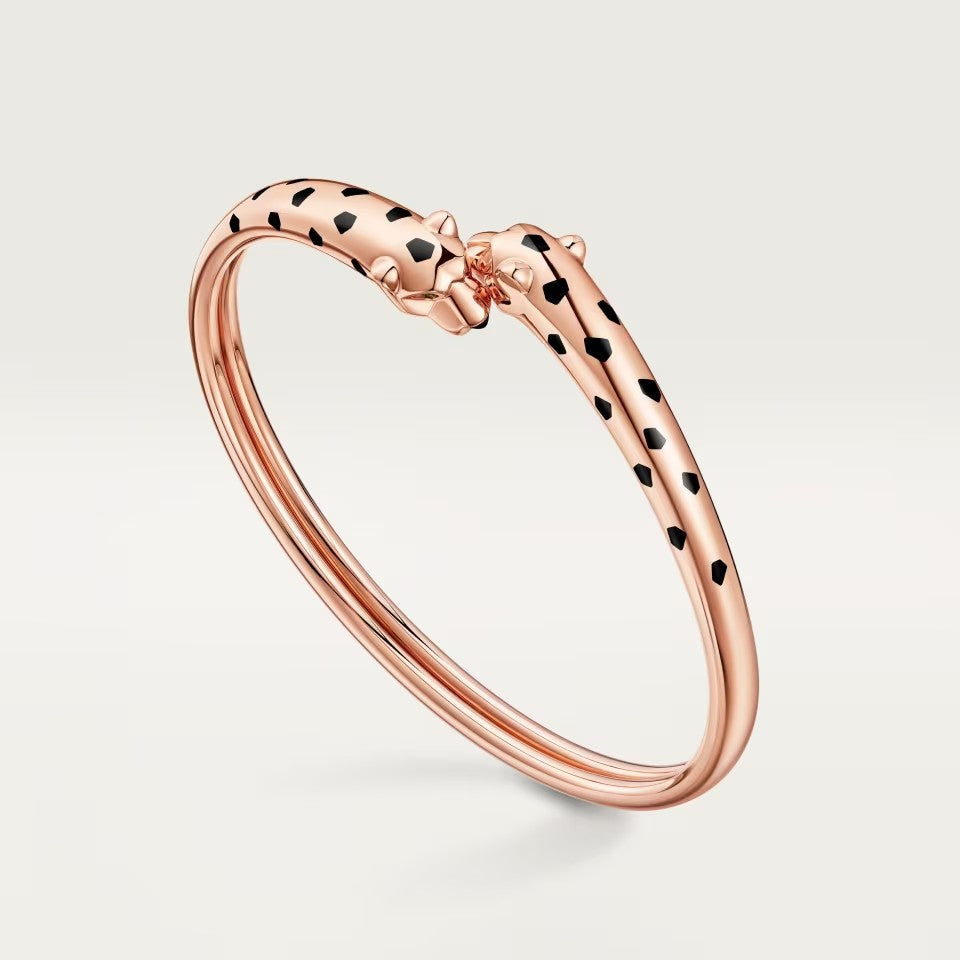 [⭐Mirelle]PANTHERE DOUBLE HEADED OPEN BRACELET
