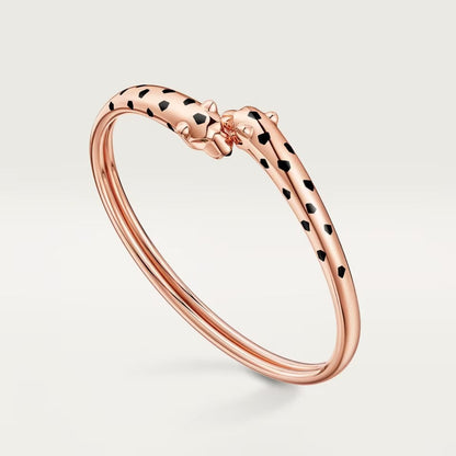 [⭐Mirelle]PANTHERE DOUBLE HEADED OPEN BRACELET