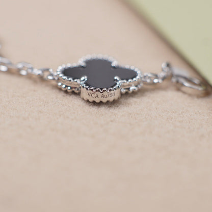[⭐Mirelle] CLOVER 5 MOTIF ONYXS BRACELET COLLECTION