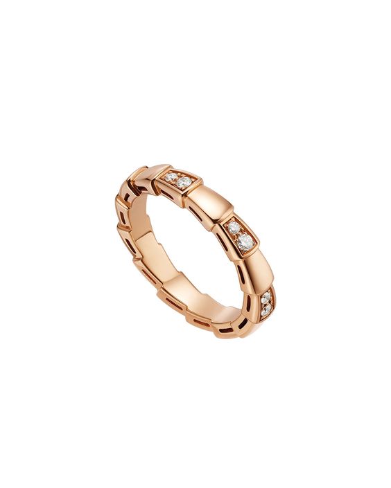 [⭐Mirelle]SERPENTI RING PINK GOLD  3MM