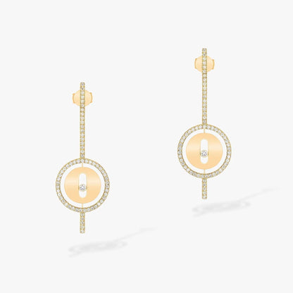 [⭐Mirelle]Demo MOVE ARROW PINK GOLD DIAMOND EARRINGS