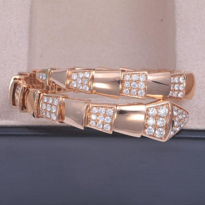 [⭐Mirelle]SERPENTI BRACELET PINK GOLD DIAMOND