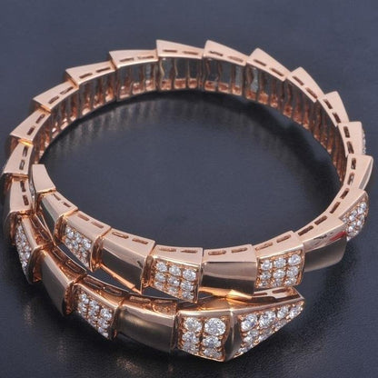 [⭐Mirelle]SERPENTI BRACELET PINK GOLD DIAMOND