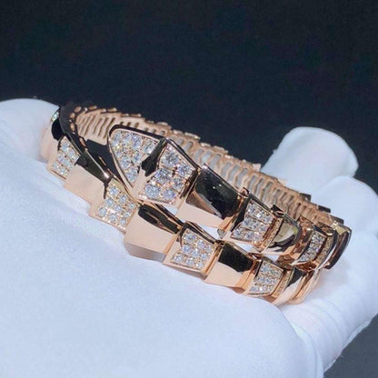[⭐Mirelle]SERPENTI BRACELET PINK GOLD DIAMOND