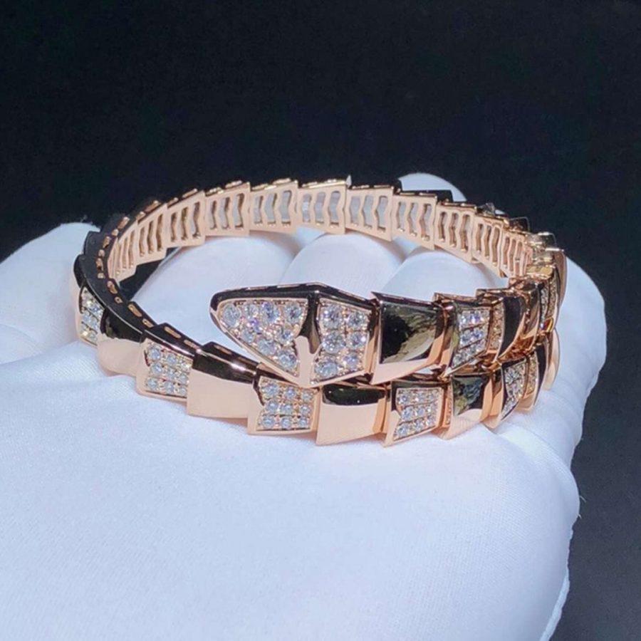 [⭐Mirelle]SERPENTI BRACELET PINK GOLD DIAMOND