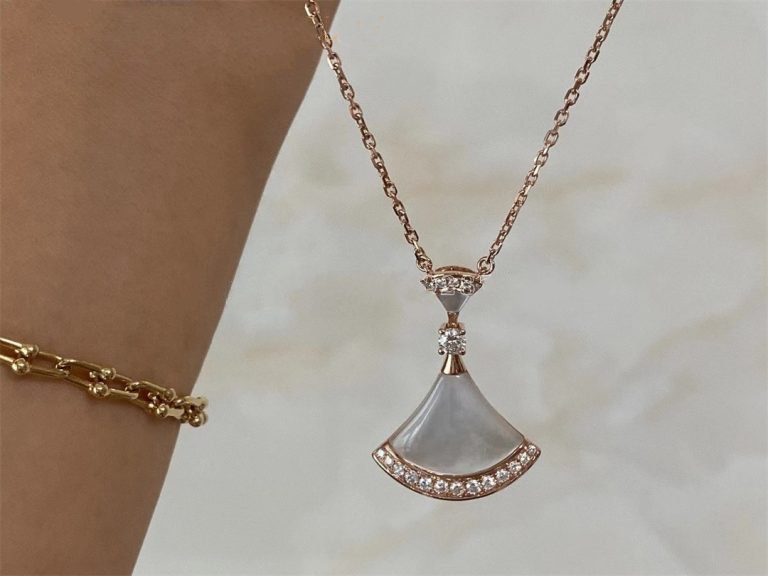 [⭐Mirelle]DREAM NECKLACE MOP PINK GOLD DIAMOND