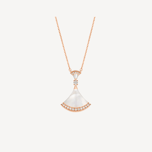 [⭐Mirelle]DREAM NECKLACE MOP PINK GOLD DIAMOND