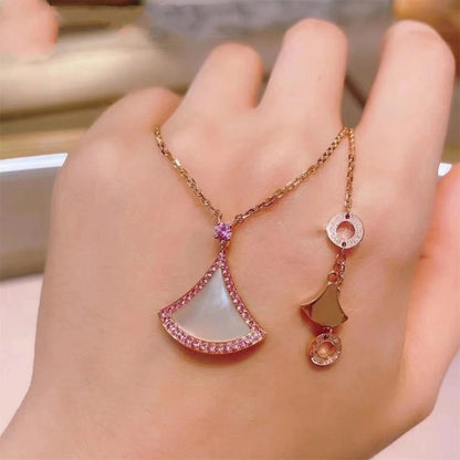 [⭐Mirelle]DREAM NECKLACE MOP DIAMOND PINK