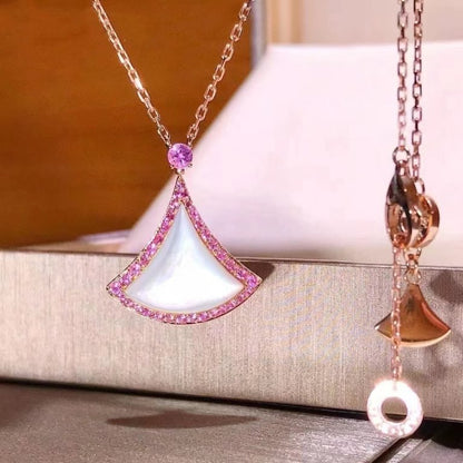 [⭐Mirelle]DREAM NECKLACE MOP DIAMOND PINK