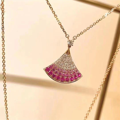 [⭐Mirelle]DREAM NECKLACE PINK GOLD PINK DIAMOND