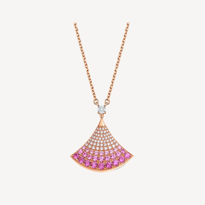 [⭐Mirelle]DREAM NECKLACE PINK GOLD PINK DIAMOND