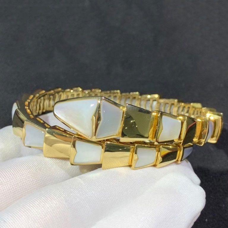 [⭐Mirelle]SERPENTI BRACELET MOP GOLD