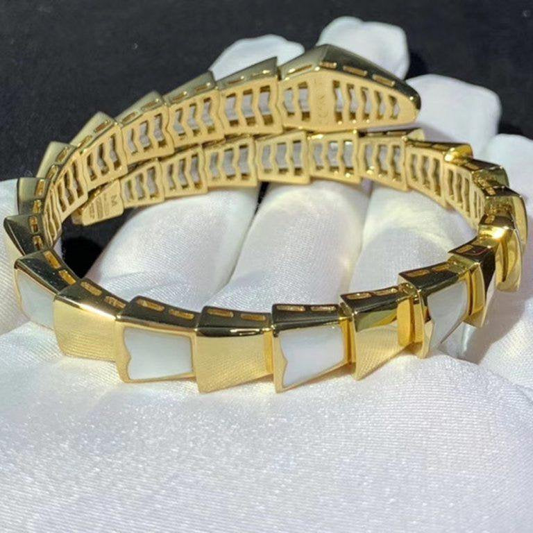 [⭐Mirelle]SERPENTI BRACELET MOP GOLD