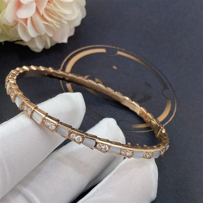 [⭐Mirelle]SERPENTI BRACELET PINK GOLD MOP DIAMOND