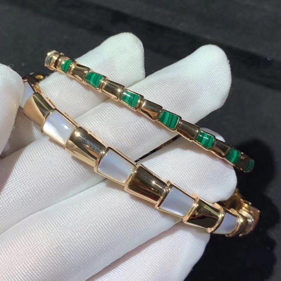 [⭐Mirelle]SERPENTI BRACELET PINK GOLD MOP