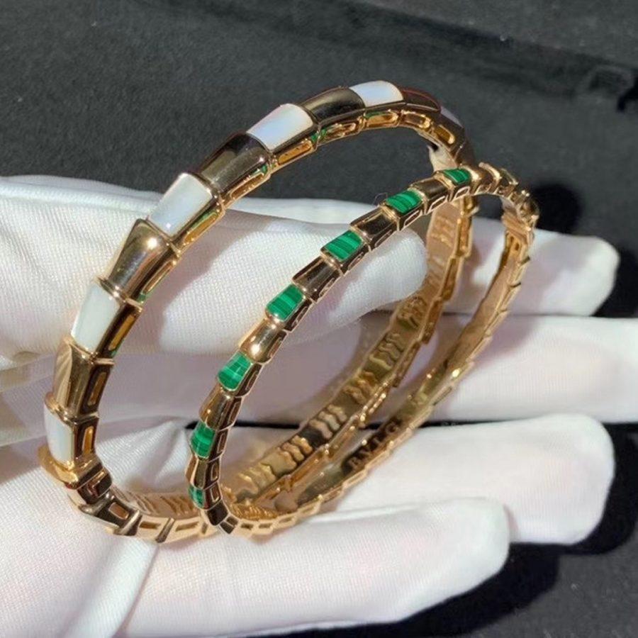 [⭐Mirelle]SERPENTI BRACELET PINK GOLD MOP