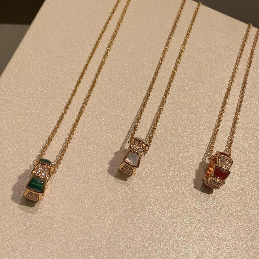 [⭐Mirelle]SERPENTI PEDANT DIAMOND NECKLACE