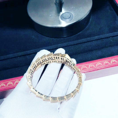 [⭐Mirelle]SERPENTI BRACELET 8MM PINK GOLD DIAMOND