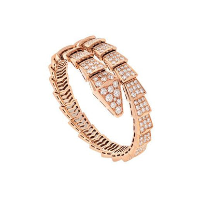 [⭐Mirelle]SERPENTI BRACELET 8MM PINK GOLD DIAMOND